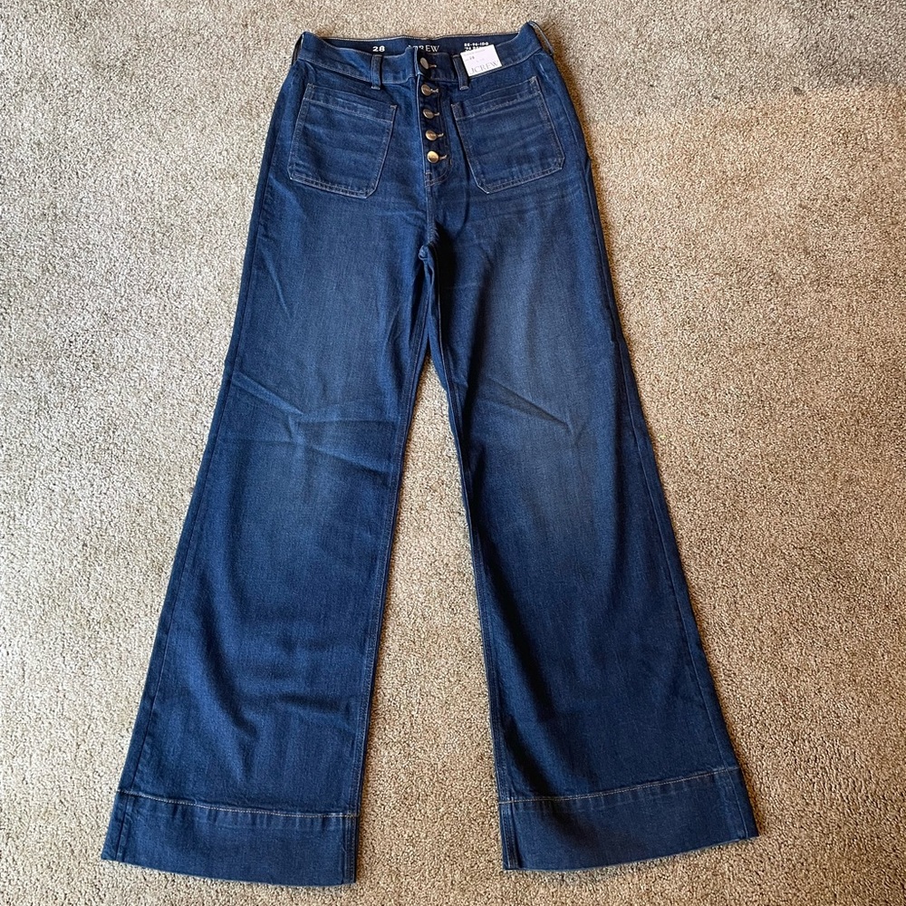 J. Crew Dark Blue Flare Jeans
